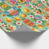 Abstrakte Sommersonne Geschenkpapier (Ecke)