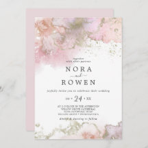 Abstrakte Sommerwasserfarbe Lässige Hochzeit