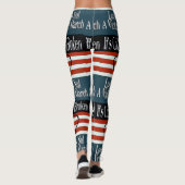 Abstrakte Songs Leggings (Rückseite)