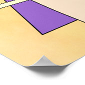 Abstrakte Sonne, Schatten, Reflexionen und Struktu Poster (Ecke)
