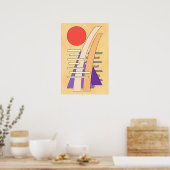 Abstrakte Sonne, Schatten, Reflexionen und Struktu Poster (Küche)