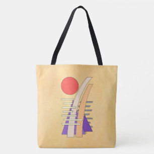 Abstrakte Sonne, Schatten, Reflexionen und Struktu Tasche