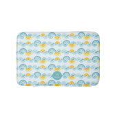 Abstrakte Sonne und Wolken Badematte (Vorderseite)