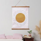 Abstrakte Sonne Wandteppich Mit Holzrahmen (Schlafzimmer)