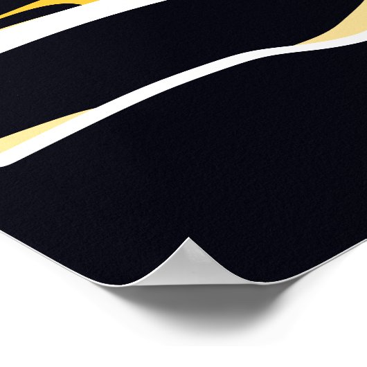 Abstrakte Sonnenaufgangsbotschaft in einer Flasche Poster (Ecke)