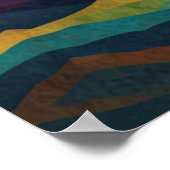 Abstrakte Sonnenaufgangsspitzen Poster (Ecke)