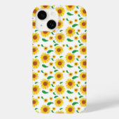 Abstrakte Sonnenblume Case-Mate iPhone Hülle (Rückseite)