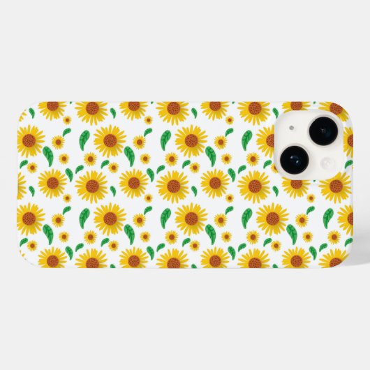 Abstrakte Sonnenblume Case-Mate iPhone Hülle (Rückseite (Horizontal))