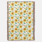 Abstrakte Sonnenblume Decke (Vorderseite Vertikal)