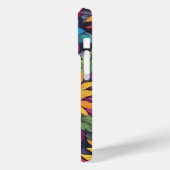 Abstrakte Sonnenblume - iPhone 15 Pro Hüllen (Rückseite / Links)