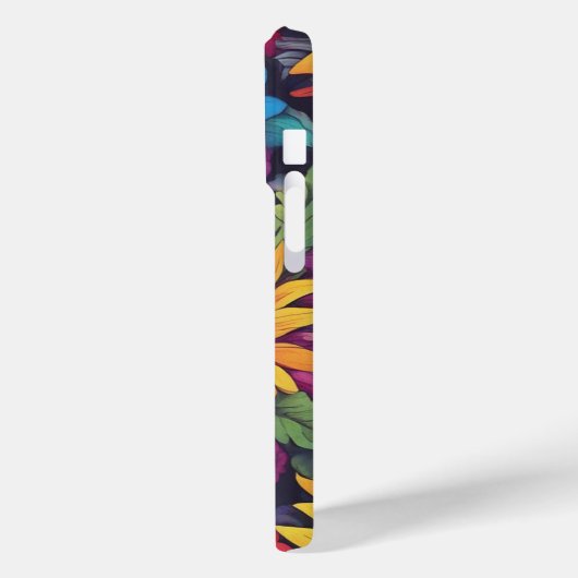 Abstrakte Sonnenblume - iPhone 15 Pro Hüllen (Rückseite / Links)