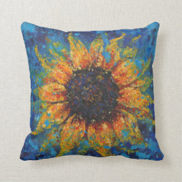 Abstrakte Sonnenblume Kissen