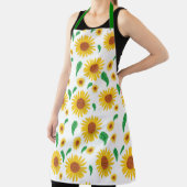 Abstrakte Sonnenblume Schürze (InSitu)