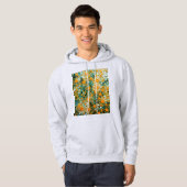 Abstrakte Sonnenblumen 102 Hoodie (Vorne ganz)