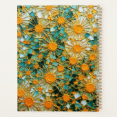 Abstrakte Sonnenblumen 102 Planer (Rückseite)