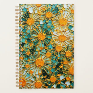 Abstrakte Sonnenblumen 102 Planer