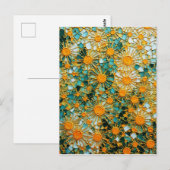Abstrakte Sonnenblumen 102 Postkarte (Vorne/Hinten)