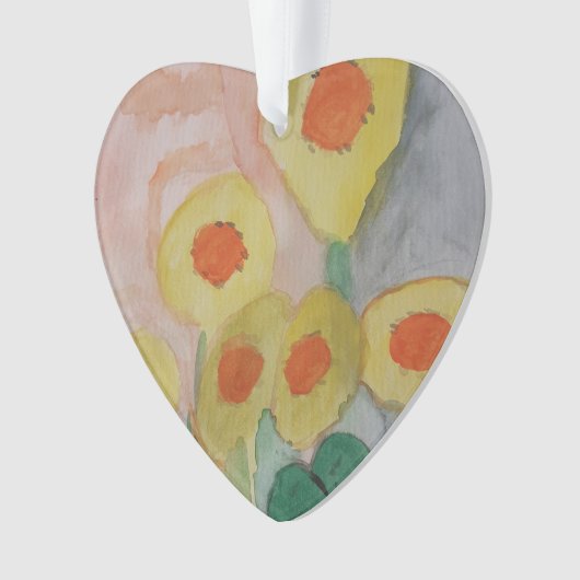 Abstrakte Sonnenblumen Akrylorische Ornamente (Vorderseite)