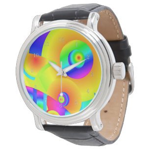 Abstrakte Sonnenblumen Armbanduhr