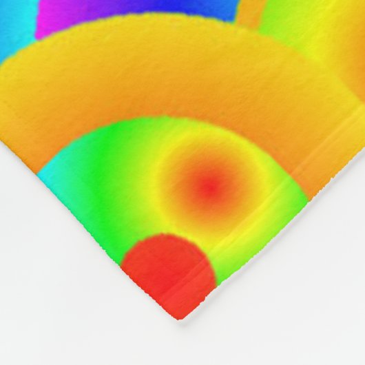 Abstrakte Sonnenblumen Fleecedecke (Ecke)