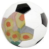 Abstrakte Sonnenblumen Fußball (Dreiviertel)