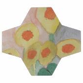 Abstrakte Sonnenblumen Fußball (Flach)