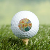 Abstrakte Sonnenblumen Golfball (Insitu T-Shirt)