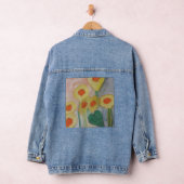 Abstrakte Sonnenblumen Jeansjacke (Hangar)