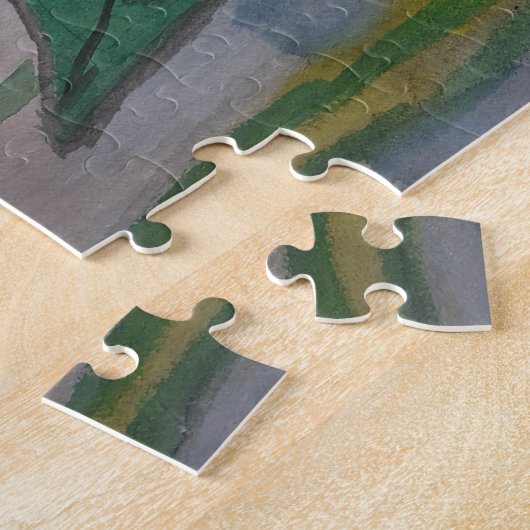 Abstrakte Sonnenblumen Jigsaw Puzzle (Seite)