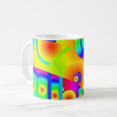Abstrakte Sonnenblumen Kaffeetasse (Vorderseite Links)