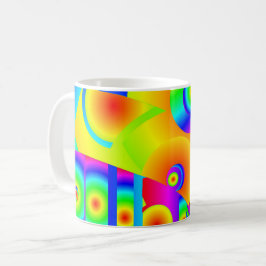 Abstrakte Sonnenblumen Kaffeetasse