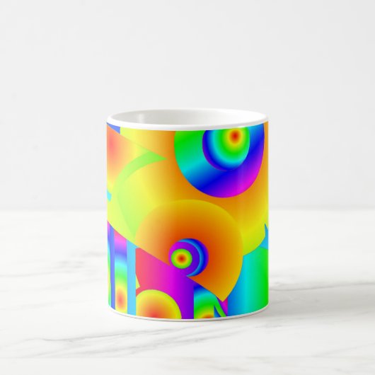 Abstrakte Sonnenblumen Kaffeetasse (Mittel)