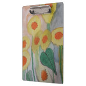 Abstrakte Sonnenblumen Klemmbrett (Links)
