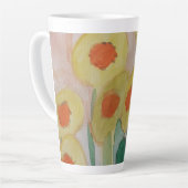 Abstrakte Sonnenblumen Milchtasse (Linke Ecke)