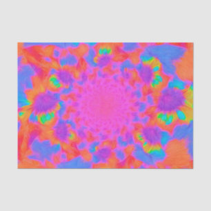 Abstrakte Sonnenblumen Pink Orange Florale Kunst Seidenpapier