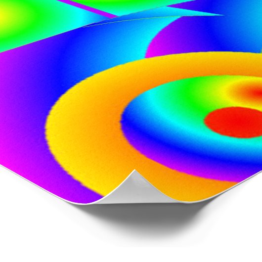 Abstrakte Sonnenblumen Poster (Ecke)