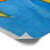 Abstrakte Sonnenblumen Poster (Ecke)