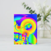 Abstrakte Sonnenblumen Postkarte (Stehend Vorderseite)