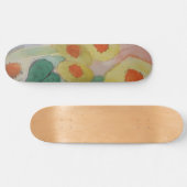 Abstrakte Sonnenblumen Skateboard (Horizontal)