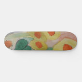 Abstrakte Sonnenblumen Skateboard (Horizontal)