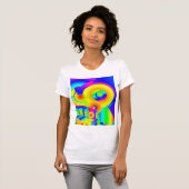 Abstrakte Sonnenblumen T-Shirt (Vorne ganz)