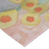 Abstrakte Sonnenblumen Tischdecke (Schrägansicht)