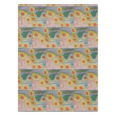 Abstrakte Sonnenblumen Tischdecke (Vorderseite)