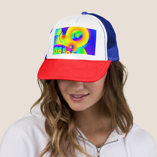 Abstrakte Sonnenblumen Truckerkappe (Beispiel)
