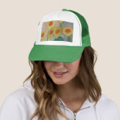 Abstrakte Sonnenblumen Truckerkappe (Beispiel)