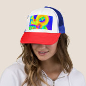 Abstrakte Sonnenblumen Truckerkappe (Beispiel)