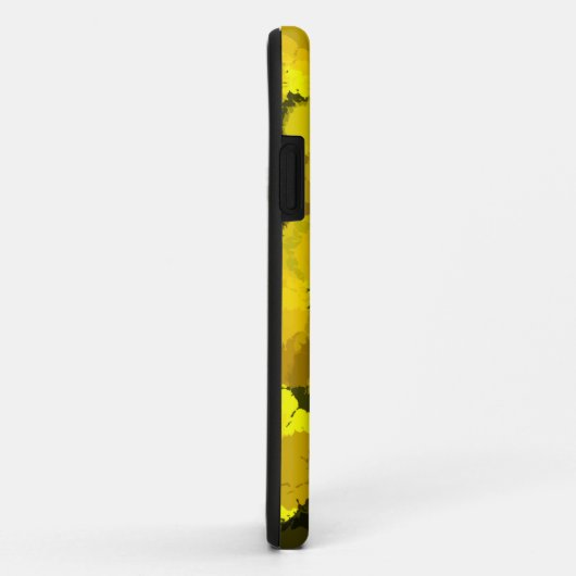 Abstrakte Sonnenblumendoten kunstgelb-braune Kreis Case-Mate iPhone Hülle (Hinten/Rechts)
