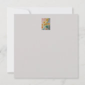 Abstrakte Sonnenblumenkarte (Rückseite)