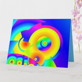 Abstrakte Sonnenblumenkarte Karte