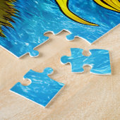 Abstrakte Sonnenblumenmalerei Puzzle (Seite)